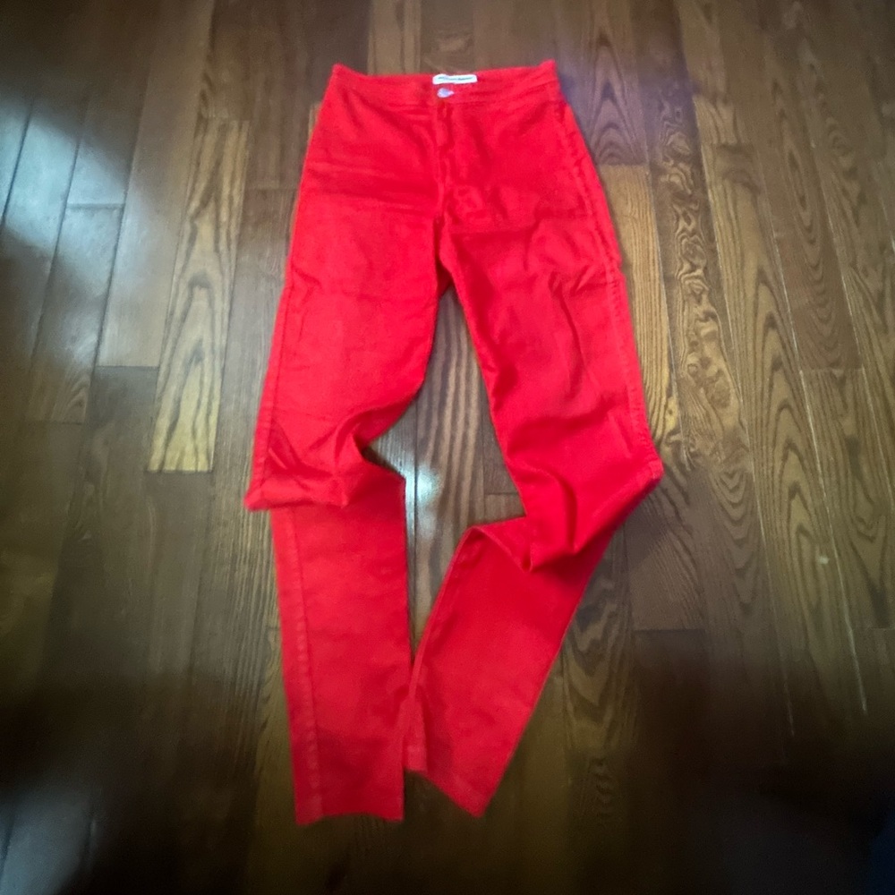 American Apparel Bold Red Jeans